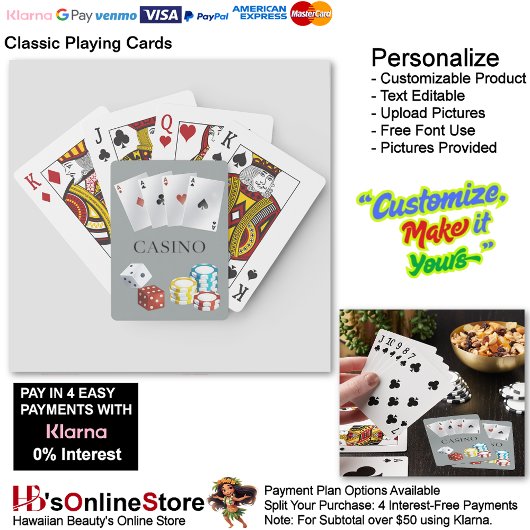 Casino Aas Dobbelstenen Pokerfiches Speelkaarten 8