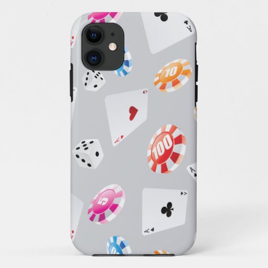 Casino, accessoires spellen patroon 8 Case-Mate iPhone case (Achterkant)