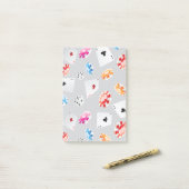 Casino, accessoires spellen patroon 8 post-it® notes (Op bureau)