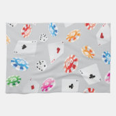 Casino, accessoires spellen patroon 8 theedoek (Horizontaal)