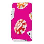 Casino, accessoires voor games 7 incipio iPhone portemonnee hoesje (Voorkant Agenda)