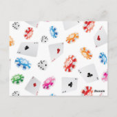 Casino, accessoires voor games briefkaart (Achterkant)