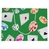 Casino, accessoires voor games patroon 4 groot cadeauzakje (Achterkant)