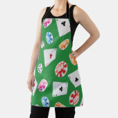 Casino, accessoires voor games patroon 4 schort (Insitu)
