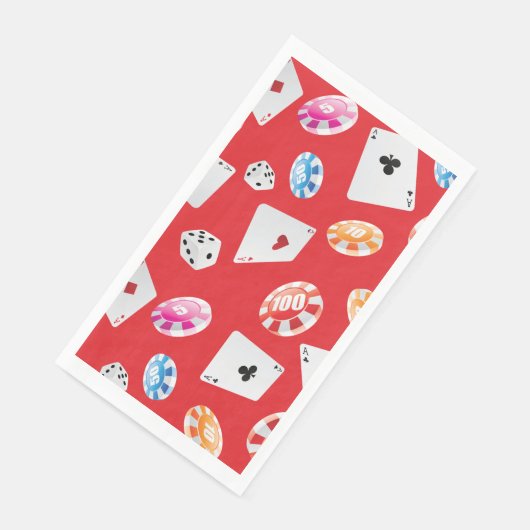Casino, accessoires voor games patroon 5 servet (Hoek)