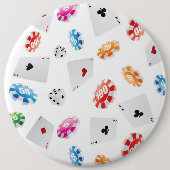 Casino, accessoires voor games ronde button 6,0 cm (Voorkant)