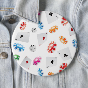 Casino, accessoires voor games ronde button 6,0 cm