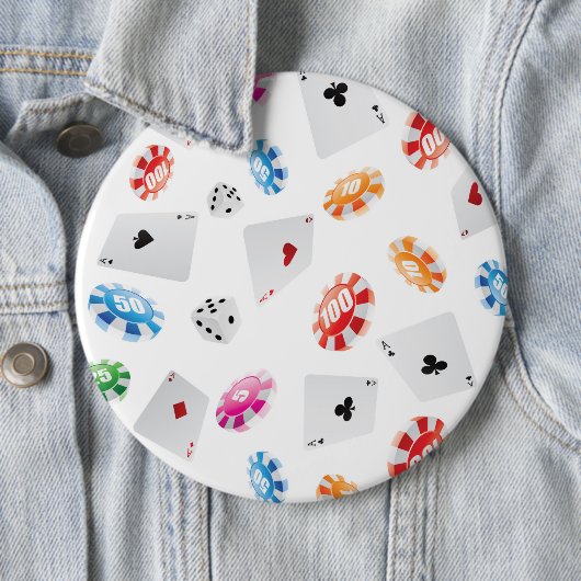 Casino, accessoires voor games ronde button 6,0 cm (In situ)