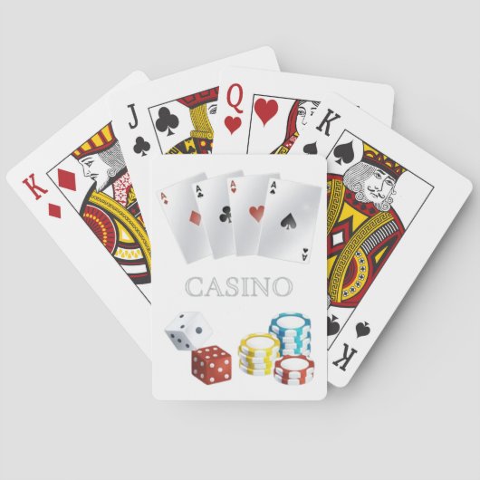 Casino Ace Dice Poker Chips Speelkaarten 1 (Achterkant)