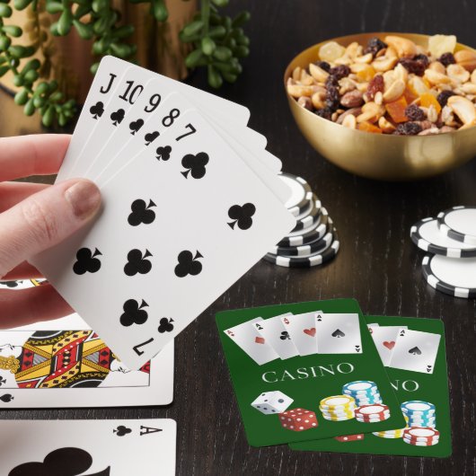 Casino Ace Dice Poker Chips Speelkaarten 5 (Insitu)