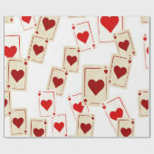 Casino Ace of Hearts Gift Wrapping Paper Cadeaupapier (Vlak)
