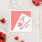 Casino Aces Wedding Paper Napkins Servetten (Insitu)