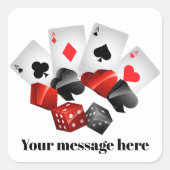 Casino add message party sticker (Voorkant)