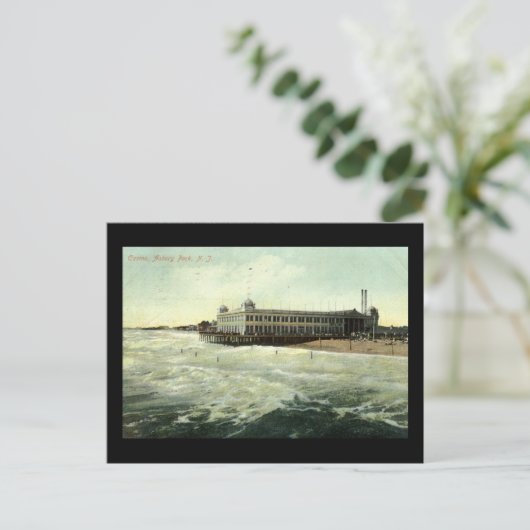 Casino, Asbury Park NJ 1910 Briefkaart (Staand voorkant)