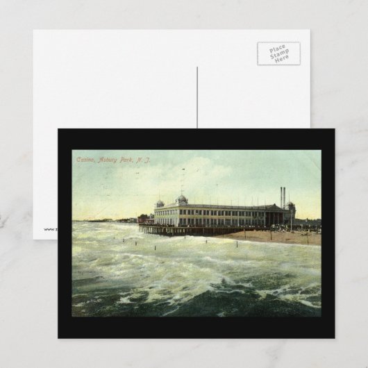 Casino, Asbury Park NJ 1910 Briefkaart (Voorkant / Achterkant)