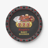 Casino Baby shower Papier Bord (Voorkant)