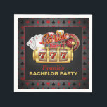 Casino Bachelor Party Paper Napkins Servet<br><div class="desc">Perfect item om die gom te vieren!</div>