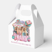 Casino Bachelorette Luxe roze meisjes Bedankdoosjes (Voorkant Zijde)