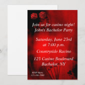 Casino Bachelorfeest Kaart (Voorkant / Achterkant)