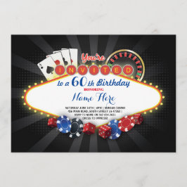 Casino Birthday Night Las Vegas Party Cards Invite Kaart
