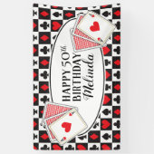Casino Birthday Party Banner (Verticaal)
