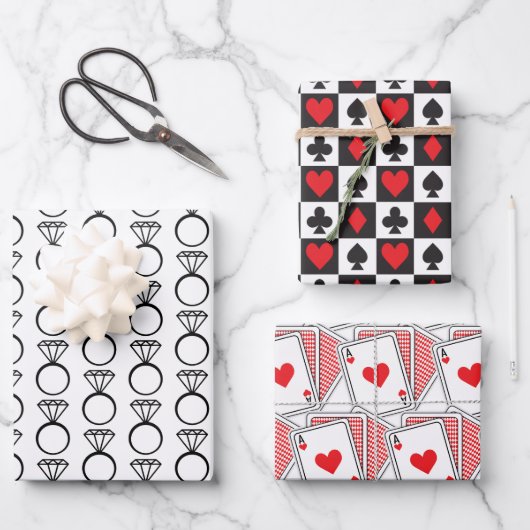 Casino Bridal/Wedding Shower Gift Wrapping Paper (Voorkant)