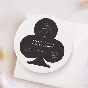 Casino Bruiloft Bewaar de datum Save The Date