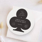 Casino Bruiloft Bewaar de datum Save The Date