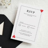 Casino Bruiloft RSVP Kaart