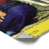 Casino Cafe Dog en Beauful Girl Poster (Hoek)