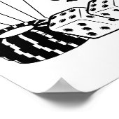 Casino Cards Dice Poker Chips Art Poster (Hoek)