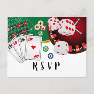 casino, casinonacht, Briefkaart RSVP
