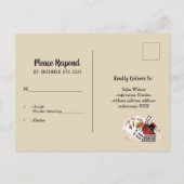 casino, casinonacht, Briefkaart RSVP (Achterkant)