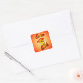 Casino Chick #5 Vierkante Sticker (Envelop)
