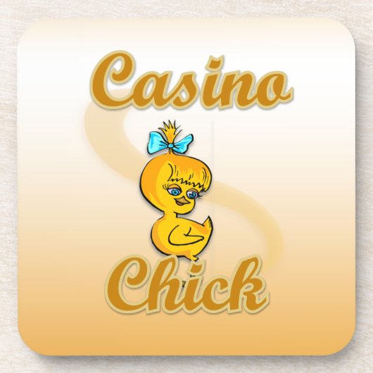 Casino Chick Drankjes Onderzetter (Voorkant)