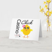 Casino Chick Kaart (Gele Bloem)