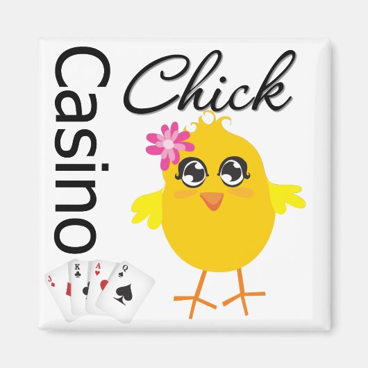 Casino Chick Magneet (Voorkant)
