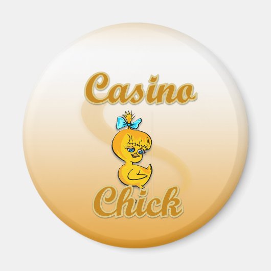 Casino Chick Magneet (Voorkant)