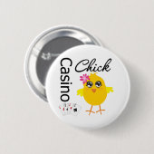 Casino Chick Ronde Button 5,7 Cm (Voorkant /achterkant)