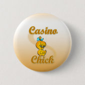 Casino Chick Ronde Button 5,7 Cm (Voorkant)