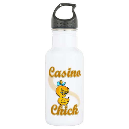 Casino Chick Waterfles (Voorkant)