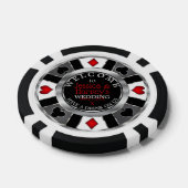 Casino Chip Bruiloft - Drankje van Ons - Zilver & (Enkel)