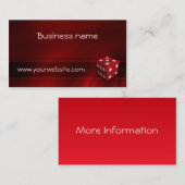 Casino Chip Business Card Templates Visitekaartje (Voorkant / Achterkant)