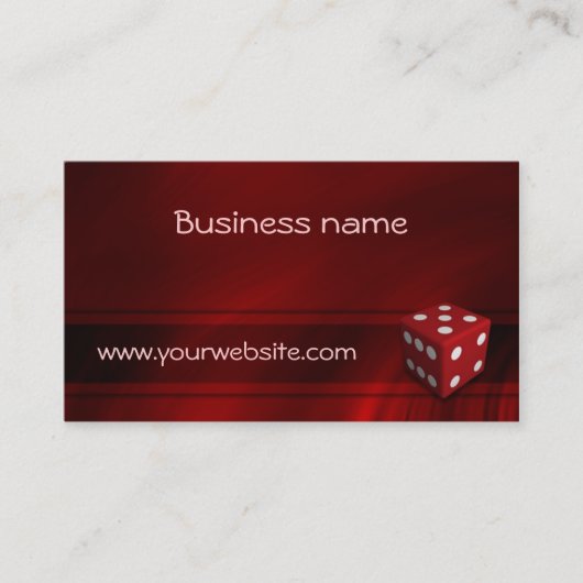 Casino Chip Business Card Templates Visitekaartje (Voorkant)