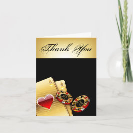 Casino Chip Dank je dat je me vraagt om NAMEN IN C Bedankkaart