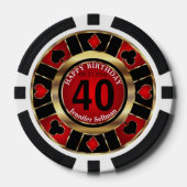 Casino Chip Las Vegas Birthday (Voorkant)