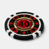 Casino Chip Las Vegas Birthday (Enkel)