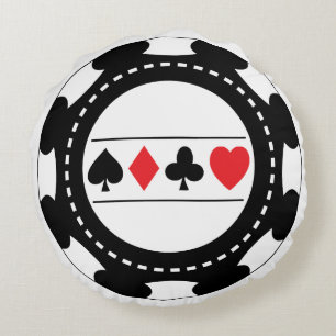Casino Chip Sierkussen Rond Kussen
