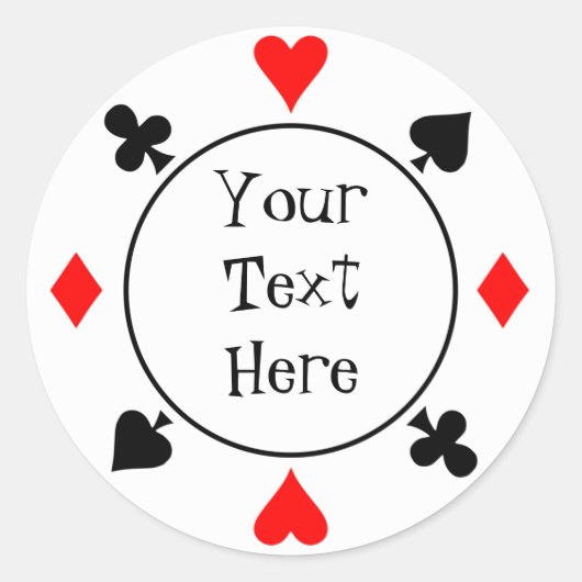 Casino Chip Sticker (Voorkant)