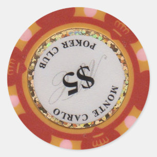 Casino Chip voor Split munten, Super Triple etc Ronde Sticker